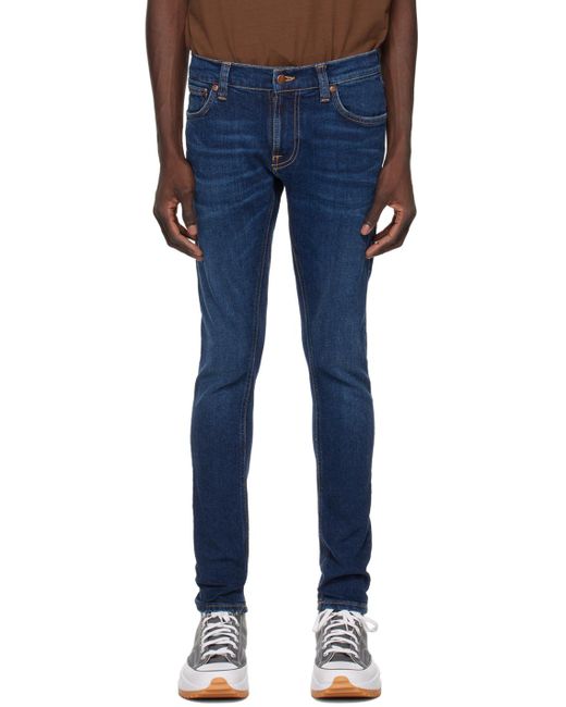 Nudie Jeans Blue Tight Terry Jeans for men