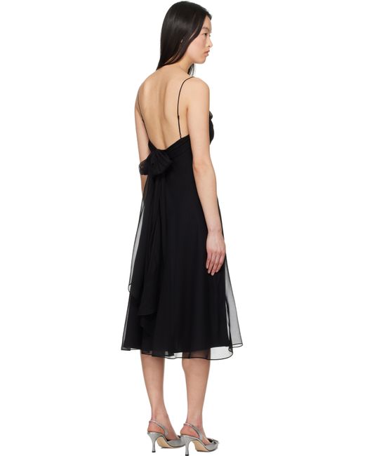 Mirror Palais Black Belladonna Midi Dress