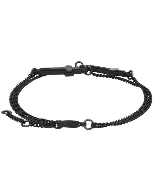 DSquared² Black Cross Bracelet for men