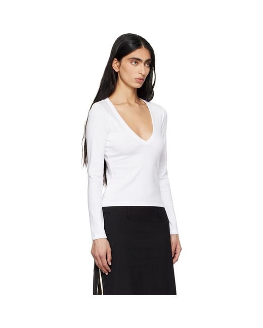 Flore Flore White Dewi Longsleeve T-Shirt