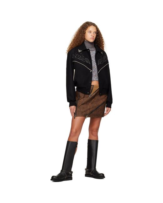 ANDERSSON BELL Brown Austin Miniskirt