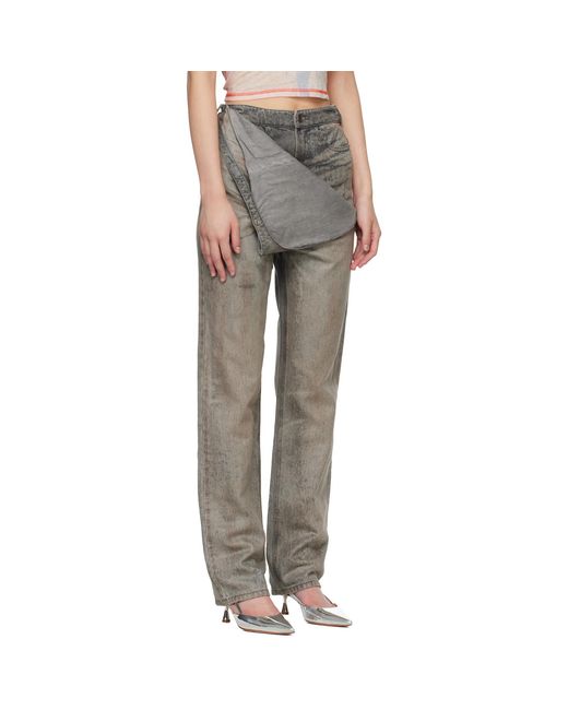 DIESEL Black D-Thalira Slim High Waist Jeans