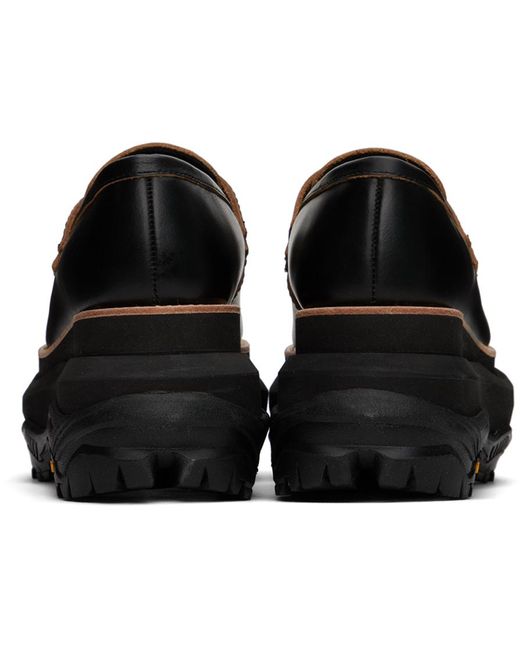 Sacai Black Platform Loafers