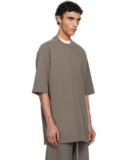 Rick Owens Brown Hollywood Jumbo Ss T-Shirt for men