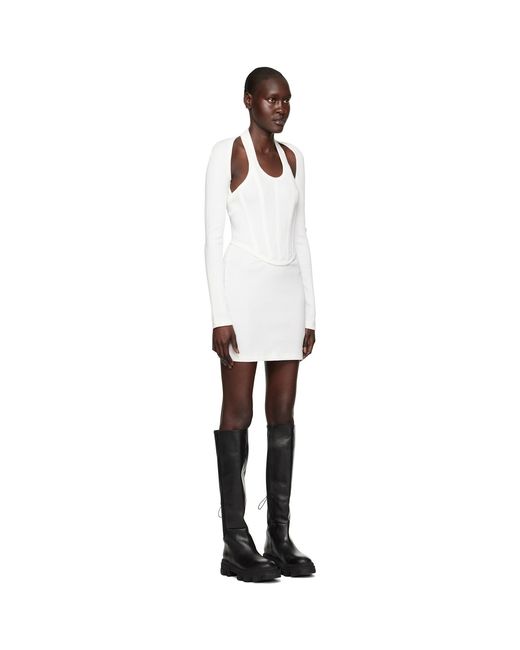 Dion Lee Black White Modular Corset Minidress
