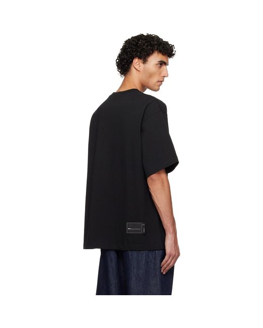 we11done Black Smile Logo T-Shirt for men