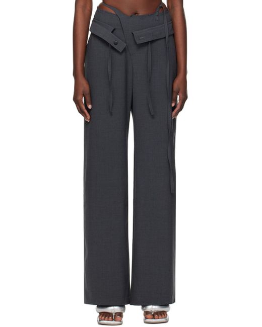 Pantalon gris exclusif à ssense OTTOLINGER en coloris Black