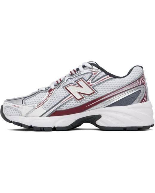 New Balance Black Burgundy 740 Sneakers for men