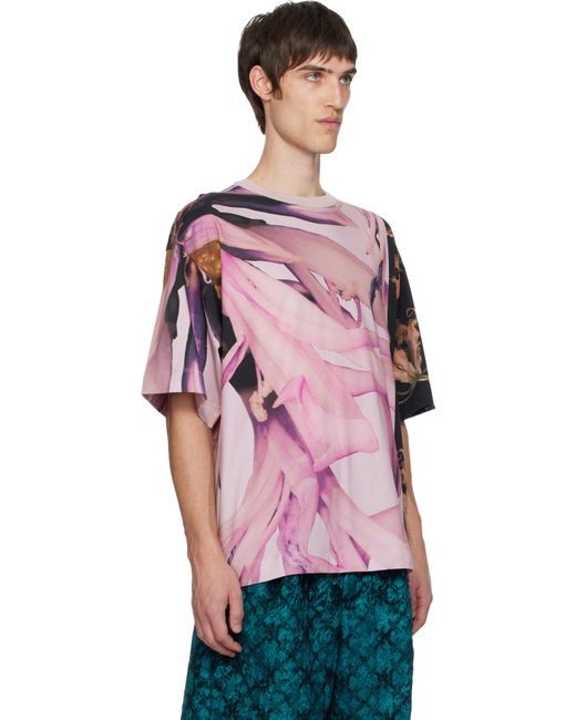 T-Shirt Surdimensionné Rose Dries Van Noten pour homme en coloris Pink