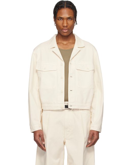 Lemaire Natural Off- Trucker Denim Jacket for men
