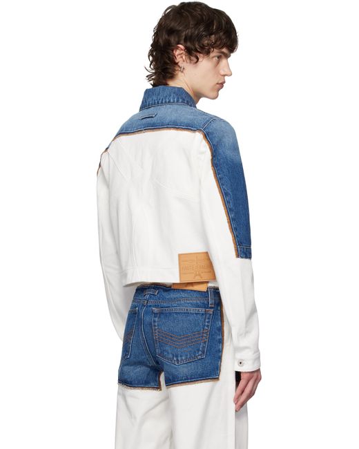 メンズ Jean Paul Gaultier ブルー＆ホワイト The Petit Grand デニムジャケット Blue