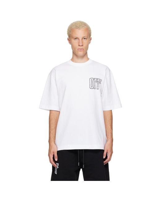 Off-White c/o Virgil Abloh White Motion Arrow Skate T-Shirt for men