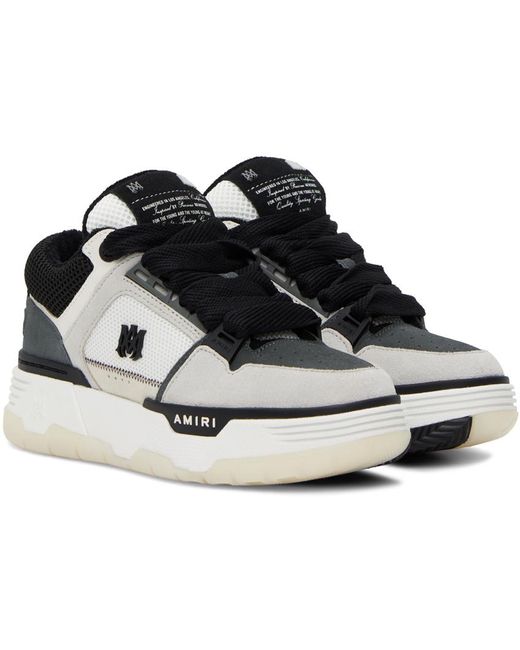 Amiri Black Ma-1 Low Top Lace Up Sneakers
