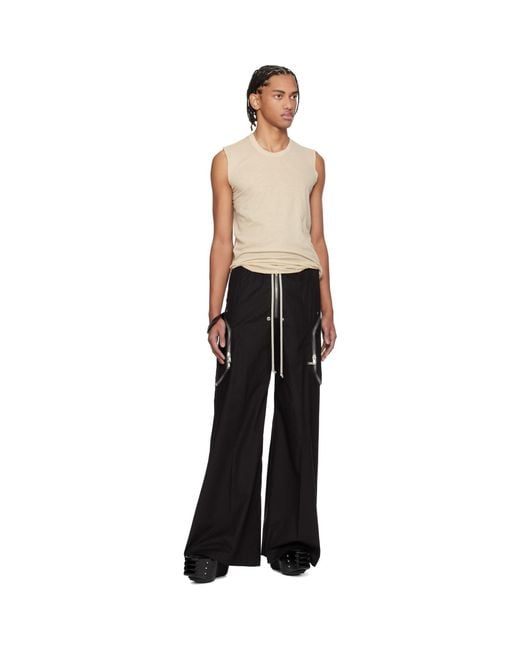 Rick Owens Black Off- Temple Basic Sl Tank Top for men