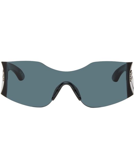 Balenciaga Blue Hourglass Mask Sunglasses for men