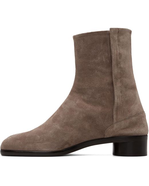Maison Margiela Brown Taupe Tabi Ankle Boots for men