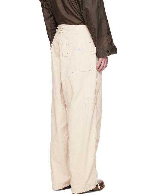 Engineered Garments Natural Off- Painter Trousers for men