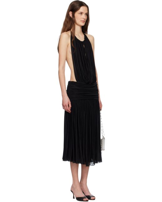 Mirror Palais Black 'La Piscine' Lady Length Midi Dress