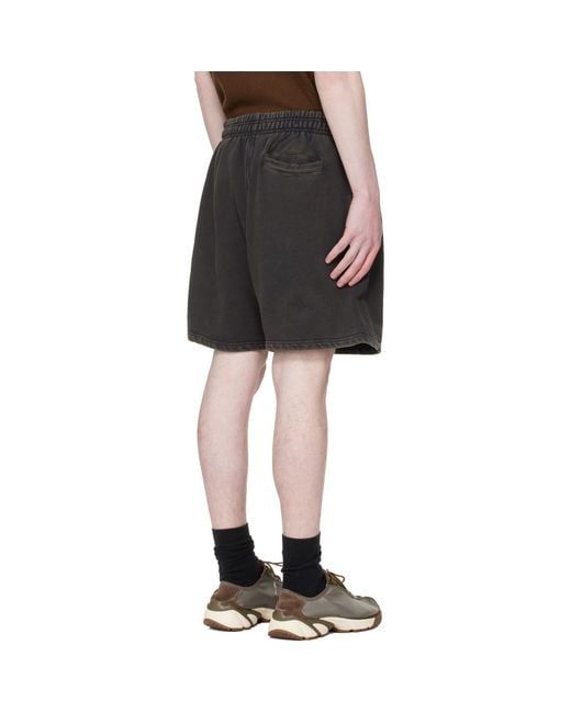 Entire studios Black Standard Sweat Shorts for men