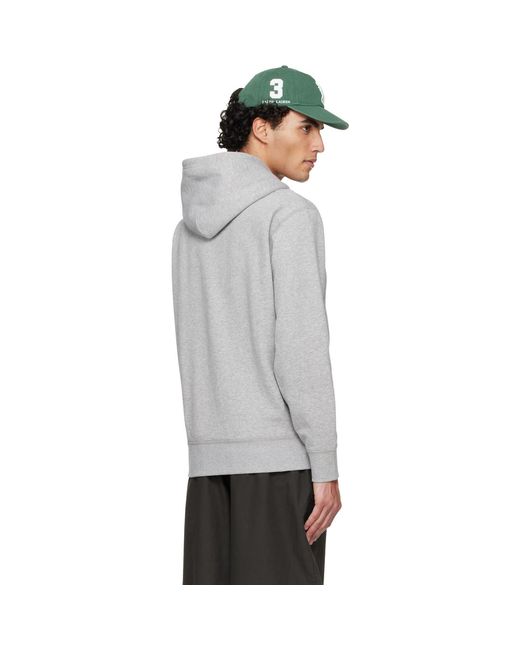 Polo Ralph Lauren Gray 'The Rl' Fleece Hoodie for men