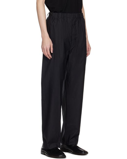 Lemaire Black Relaxed Trousers for men