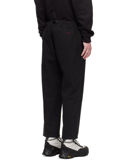 Gramicci Black Loose Tapered Trousers for men
