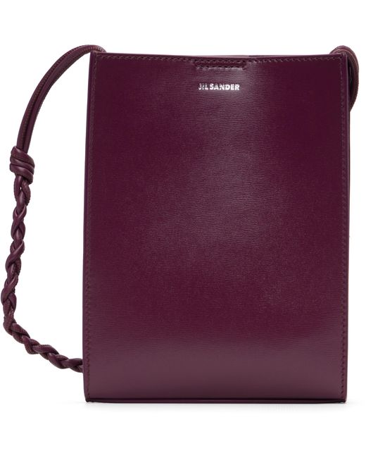 Jil Sander Purple Burgundy Tangle Small Bag
