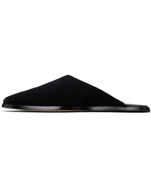 Fear Of God Black Suede Slides