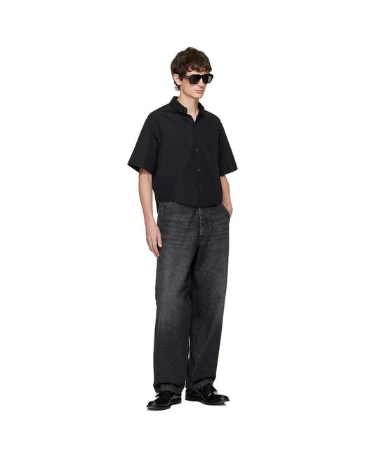 Maison Margiela Black Short-Sleeved Shirt for men