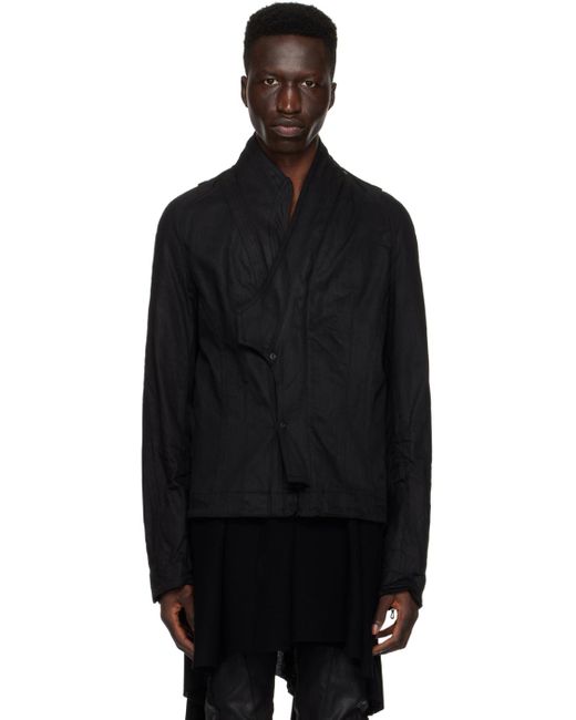 Julius Black Dimensional Denim Jacket for men