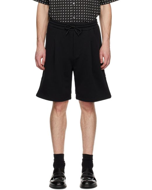 Emporio Armani Black Layered Shorts for men