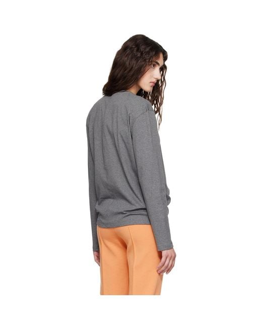 Flore Flore Gray Ssense Exclusive Maggie Longsleeve T-Shirt