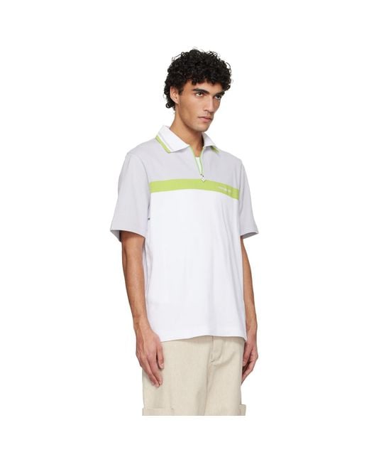 Casablanca Multicolor Short Sleeve Polo for men