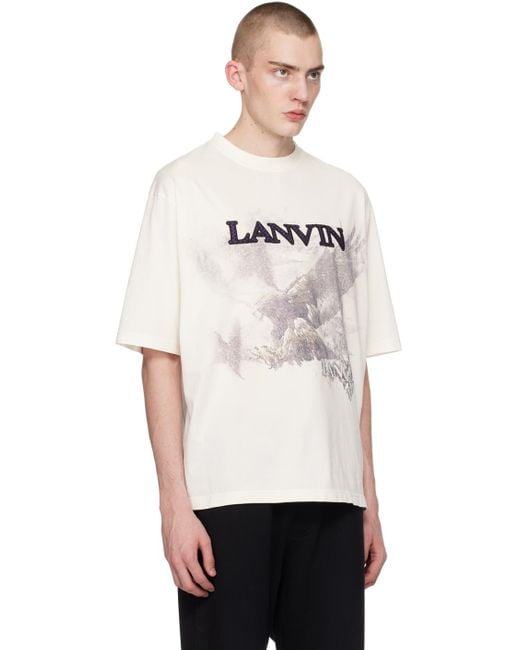 T-shirt blanc édition future Lanvin pour homme en coloris White