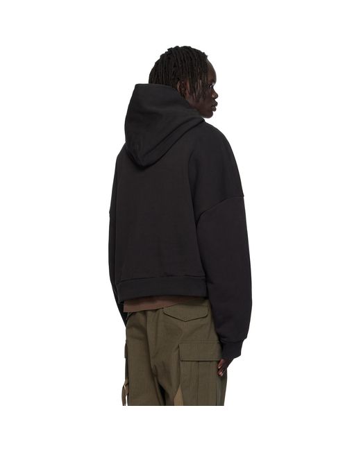 Entire studios Black Heavy Hoodie for men