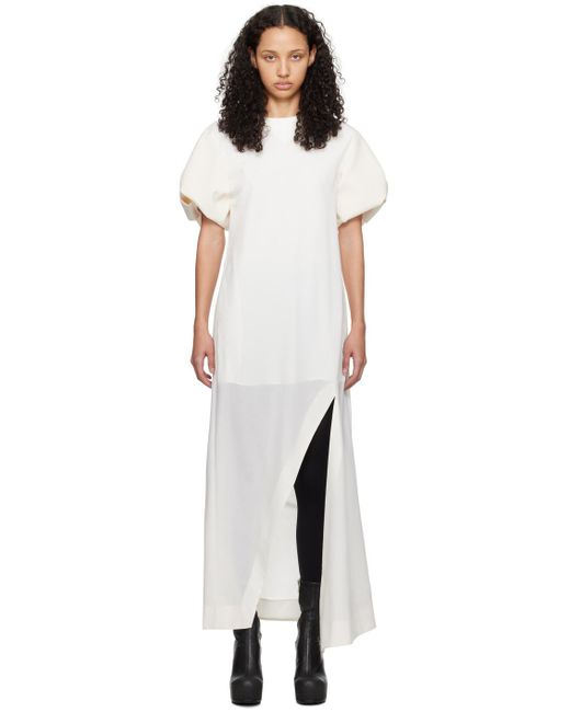 Sacai Black Off-white Vent Maxi Dress