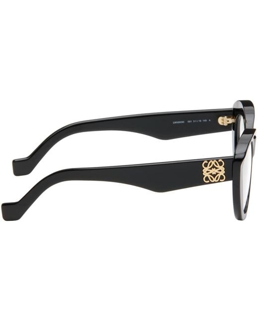Loewe Black Chunky Anagram Glasses for men