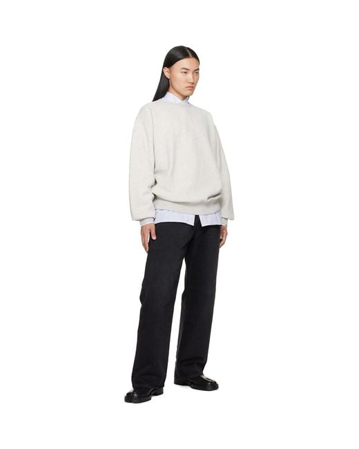 Maison Margiela White 4-Stitch Sweatshirt for men