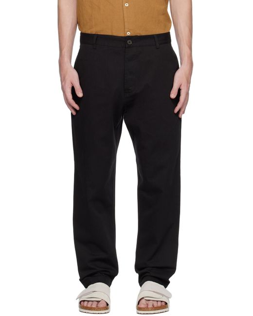 Universal Works Black Military Trousers for men
