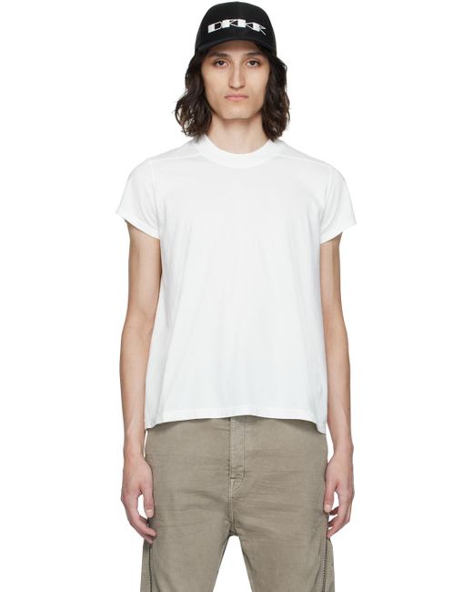 Rick Owens White Small Level T-Shirt for men