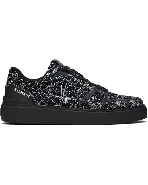 スニーカー BALMAIN 'B-Court Skate' sneakers B-Court Puffy Skate sneakers in calfskin and suede - Men