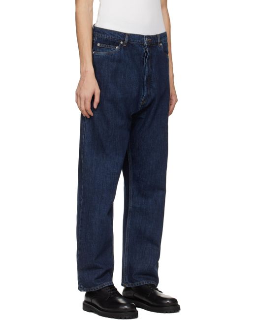 Studio Nicholson メンズ ブルー インディゴ Marylebone ジーンズ 