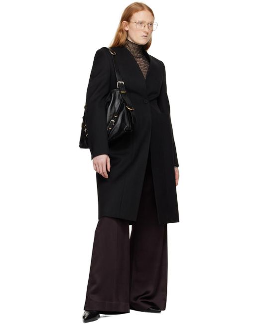 Givenchy Black Hourglass Coat
