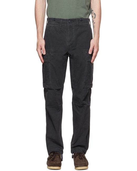 RRL Surplus Canvas Cargo Pants in Black for Men Lyst