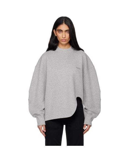 The Attico Gray American Fleece Sweatshirt