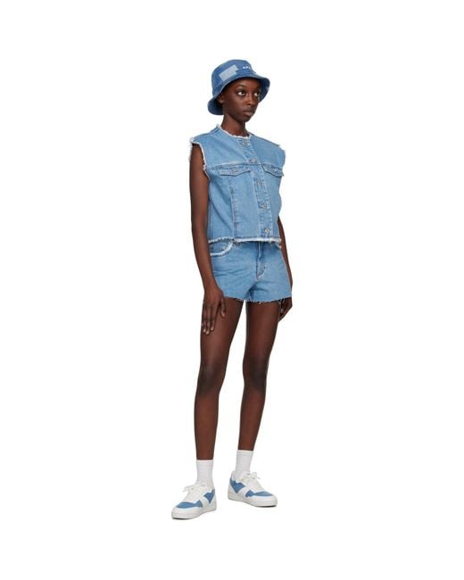 A.P.C. Blue Barbara Denim Vest