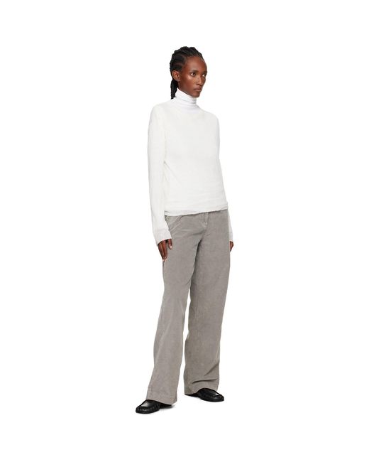 mfpen White Ssense Exclusive Cord Trousers