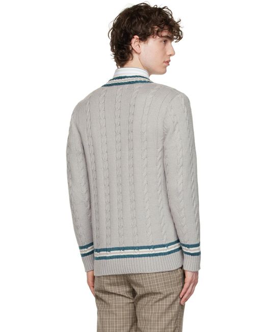 Ernest W. Baker Multicolor Ssense Exclusive Cable Knit Sweater for men