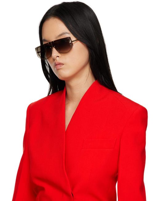 Fendi Black Gold ' First' Sunglasses