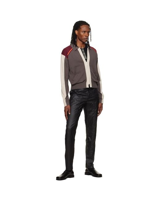 Kiko Kostadinov Brown Munno Knit Cardigan for men